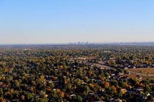 Figure 6 Denver skyline some 15-20 miles north