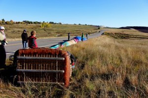 Figure 7 Post Flight - You really couldn't (or shouldn't) land a balloon much closer to an access road for the chase vehicle